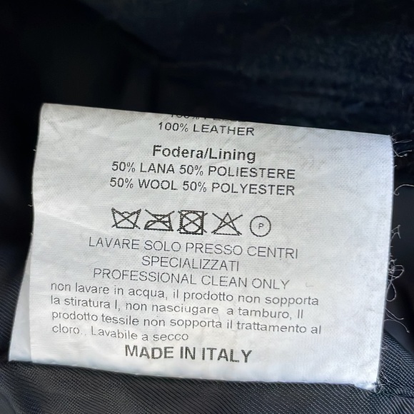 Golden Goose Deluxe Brand - leather jacket with shearling liner - Picture 13 of 14